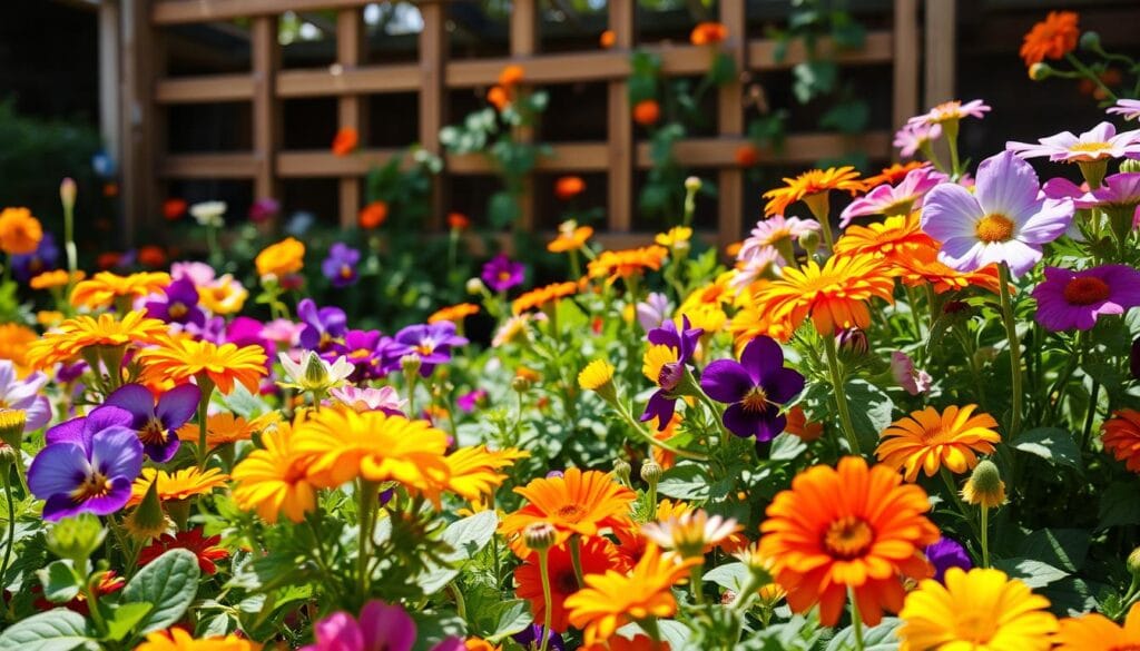 Edible flower garden
