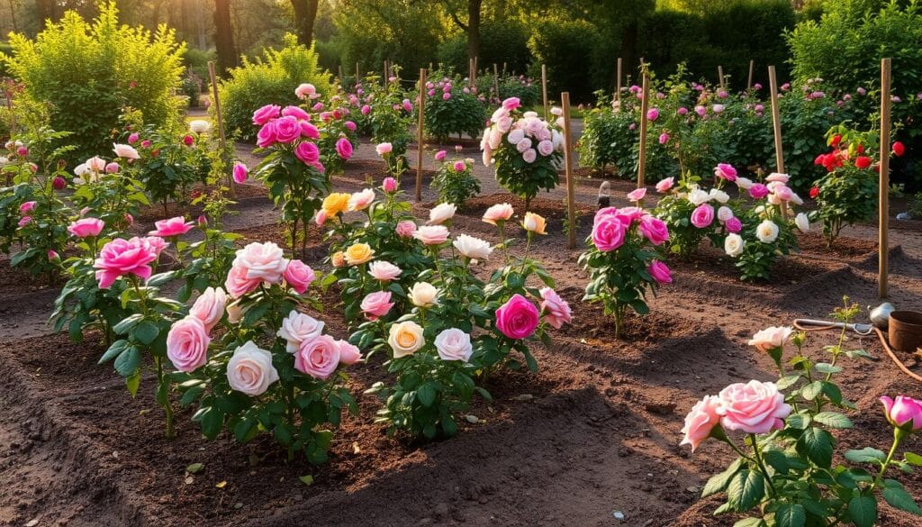 Rose gardening in heavy clay