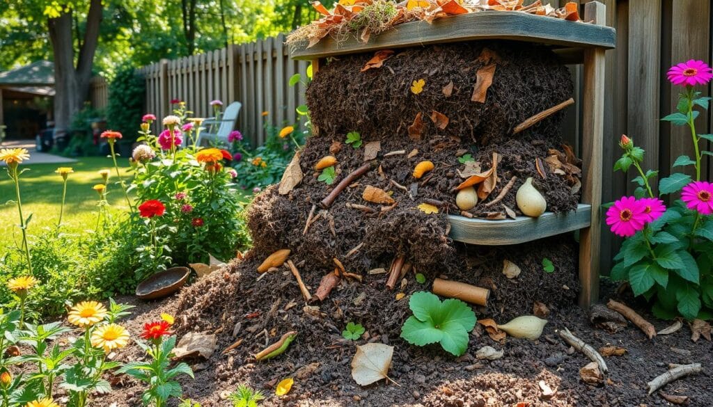 composting at home, kitchen scraps composting, organic waste recycling