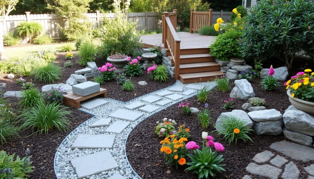 hardscaping features