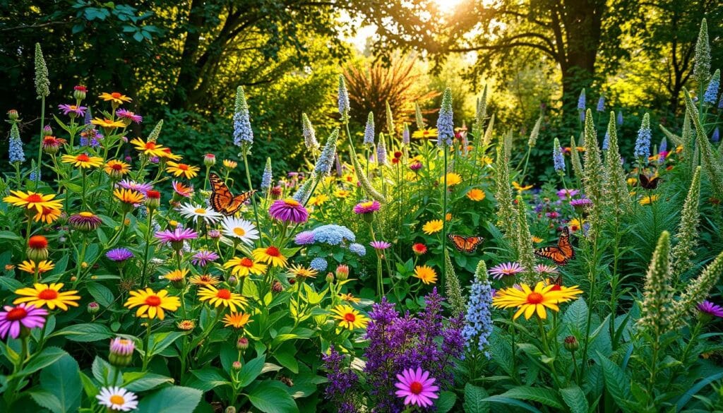 native plants in a garden native plants in a garden