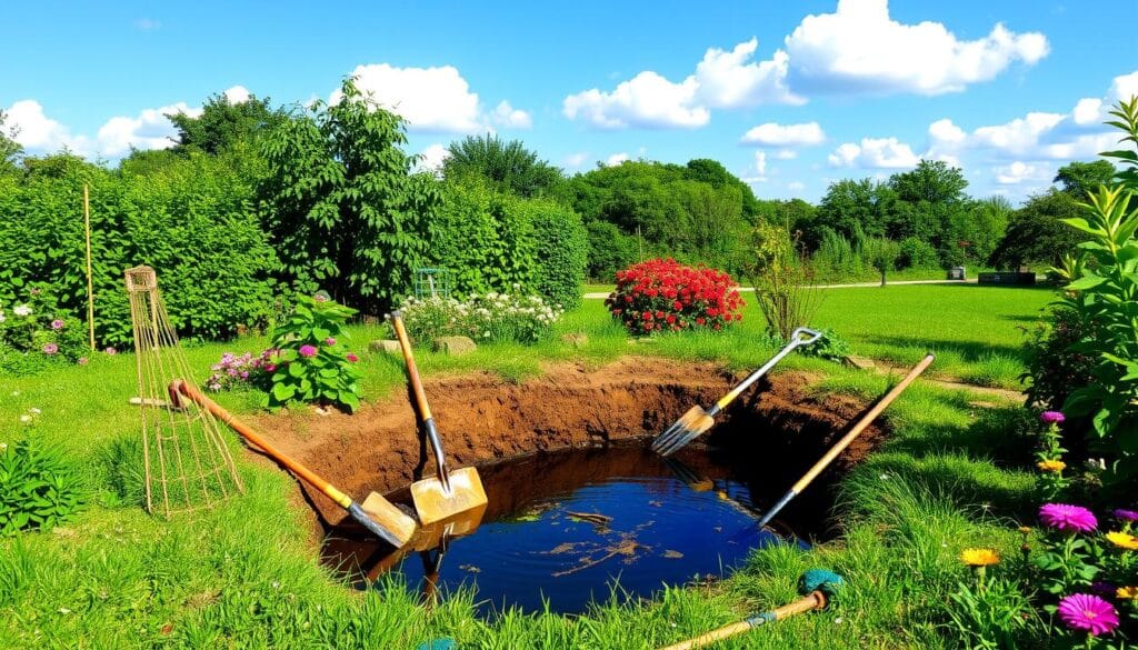 pond construction