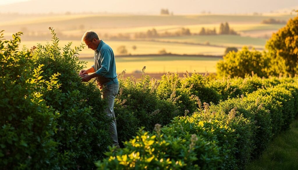 Sustainable hedgerow maintenance techniques